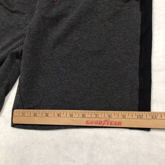 PSYCHO BUNNY Sweat Short Men L 34-36 Gray Black 3 Pocket Drawstring Luxury Sport - Picture 14 of 16